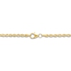 Thumbnail Image 2 of Hollow Rope Necklace 14K Yellow Gold 16 Length 2.4mm