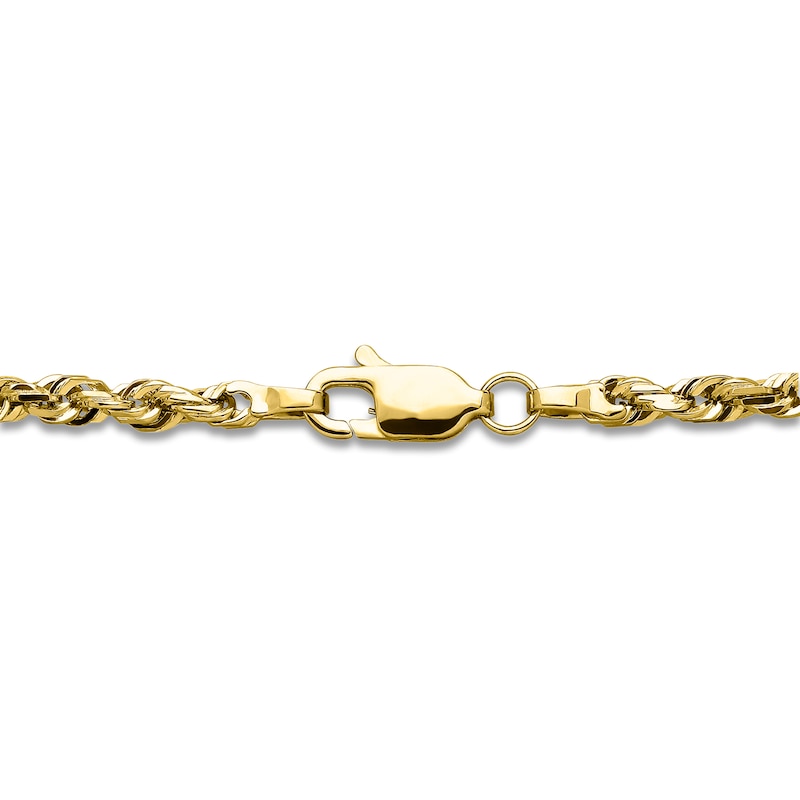 Main Image 2 of Solid Rope Necklace 14K Yellow Gold 18 Length 3mm