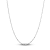 Thumbnail Image 1 of Solid Singapore Necklace 14K White Gold 20 Length 1.35mm