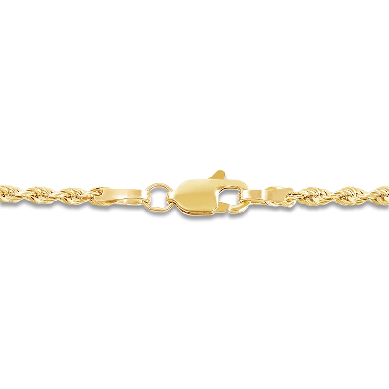 14k Gold Hollow Rope Chain 5mm — AB and J