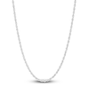 Thumbnail Image 1 of Hollow Rope Necklace 14K White Gold 22 Length 2.4mm