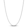 Thumbnail Image 1 of Hollow Rope Necklace 14K White Gold 24 Length 2.4mm
