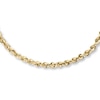 Thumbnail Image 1 of Hollow Rope Necklace 10K Yellow Gold 24 Length 3mm