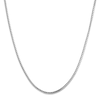 Thumbnail Image 1 of Solid Box Chain Necklace 10K White Gold 18 Length 0.70mm