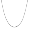 Thumbnail Image 1 of Solid Box Chain Necklace 10K White Gold 20 Length 0.70mm