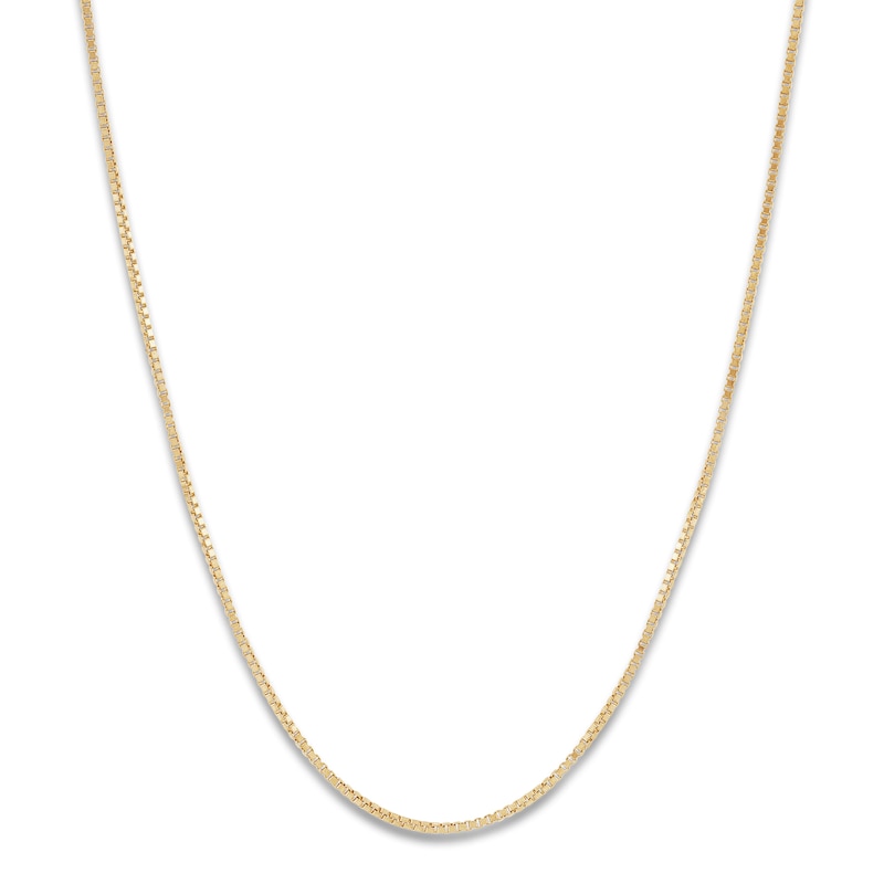 Solid Box Chain Necklace 10K Yellow Gold 22 Length | Jared