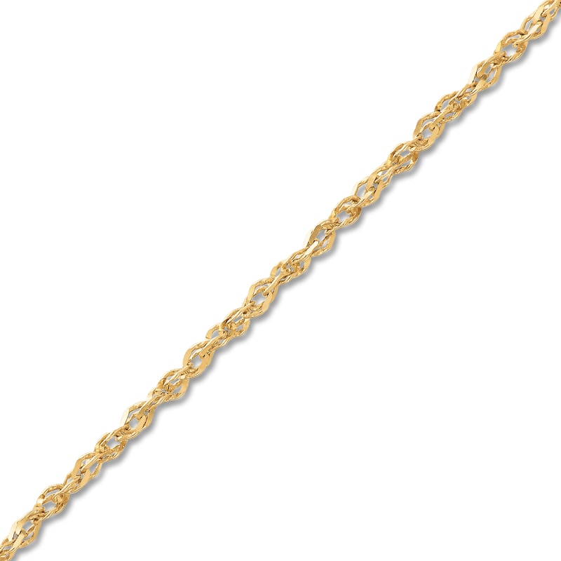 Main Image 2 of Solid Chain Necklace 14K Yellow Gold 20 Length 0.5mm