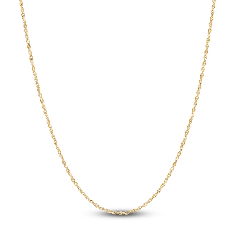 Solid Chain Necklace 14K Yellow Gold 18 Length | Jared