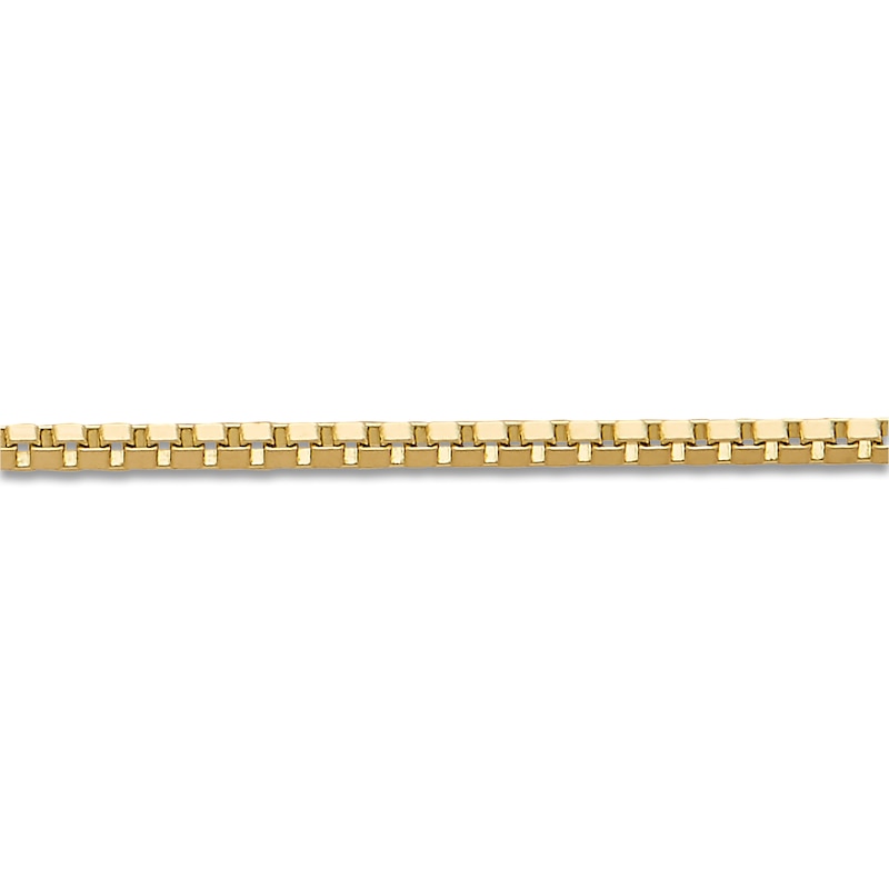 Main Image 2 of Solid Box Chain Necklace 14K Yellow Gold 20 Length 0.80mm
