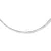 Thumbnail Image 1 of Sparkle Solid Chain Necklace 14K White Gold 20 Length .5mm