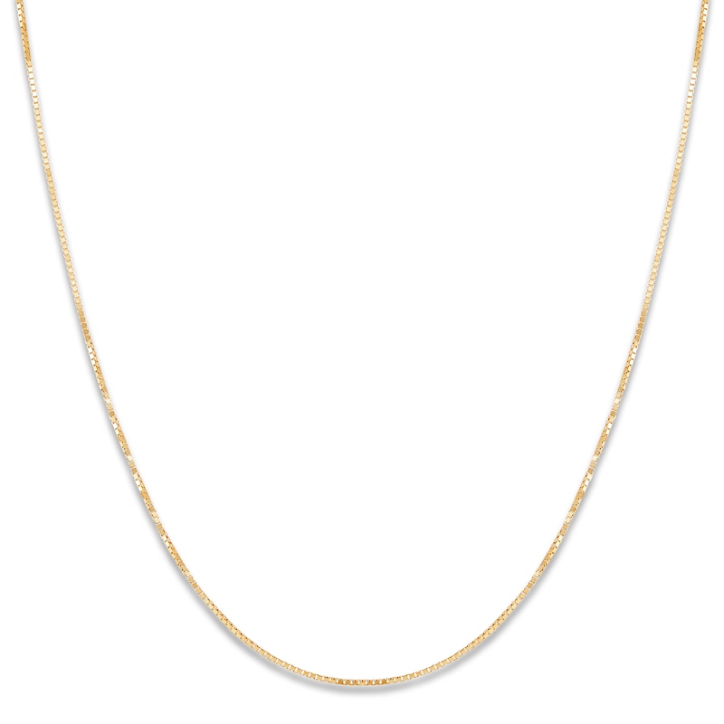 Solid Box Chain Necklace 10K Yellow Gold 20 Length | Jared