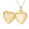 Thumbnail Image 2 of Heart Locket Mother-of-Pearl 10K Yellow Gold