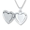 Thumbnail Image 1 of Cross Heart Locket Mother-of-Pearl Sterling Silver 18"
