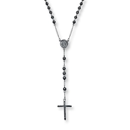 Rosary Bead Black Ion-Plated Stainless Steel
