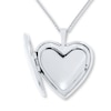 Thumbnail Image 1 of Footprints Heart Locket Sterling Silver 18"