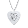 Thumbnail Image 1 of Heart Locket Necklace Diamond Accents Sterling Silver 18"