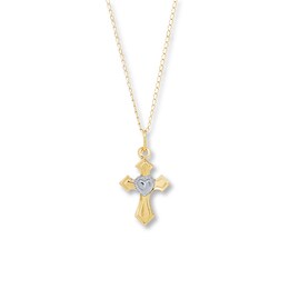 Children's Cross Necklace 14K Yellow Gold