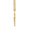 Thumbnail Image 2 of Men's Crucifix Figaro Necklace 10K Yellow Gold 20 Length