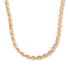 Thumbnail Image 1 of Solid Glitter Rope Necklace 10K Yellow Gold 24" 4mm