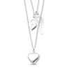Thumbnail Image 1 of Heart & Key Necklace Sterling Silver 18"