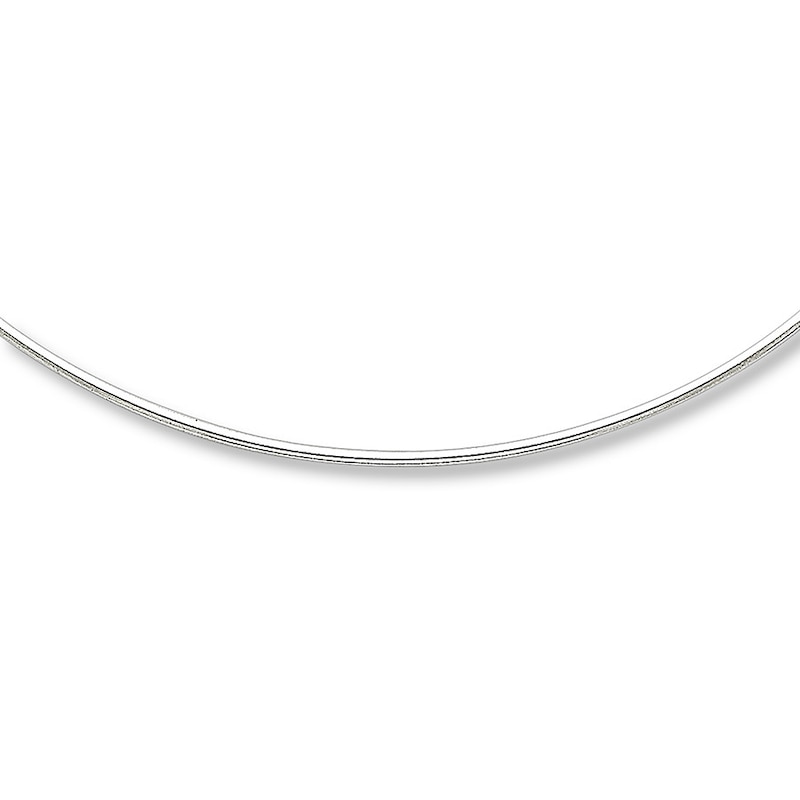 Main Image 1 of Adjustable Solid Necklace Sterling Silver 16 -18 Length 1mm