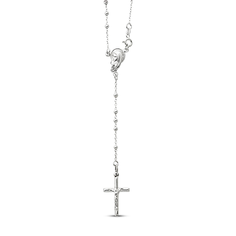 Main Image 1 of Rosary Necklace Sterling Silver 24 Length