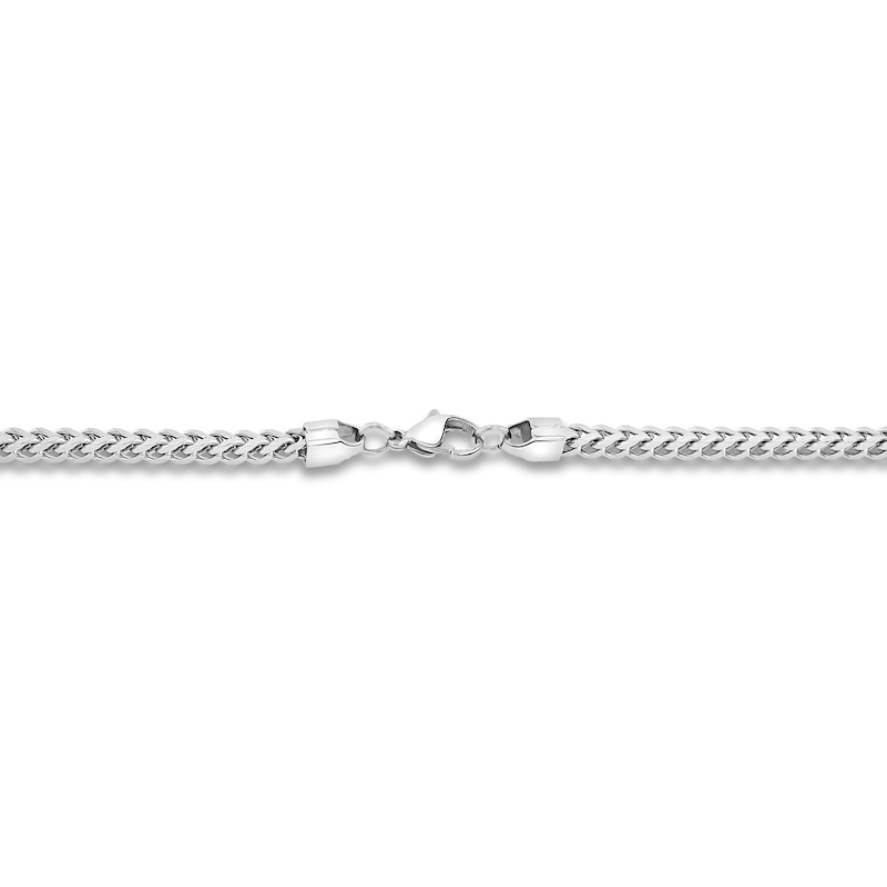 3mm Stainless Steel Thin Franco Link Engravable Necklace