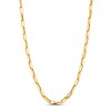 Thumbnail Image 1 of Hollow Oval Link Necklace 10K Yellow Gold 36&quot;