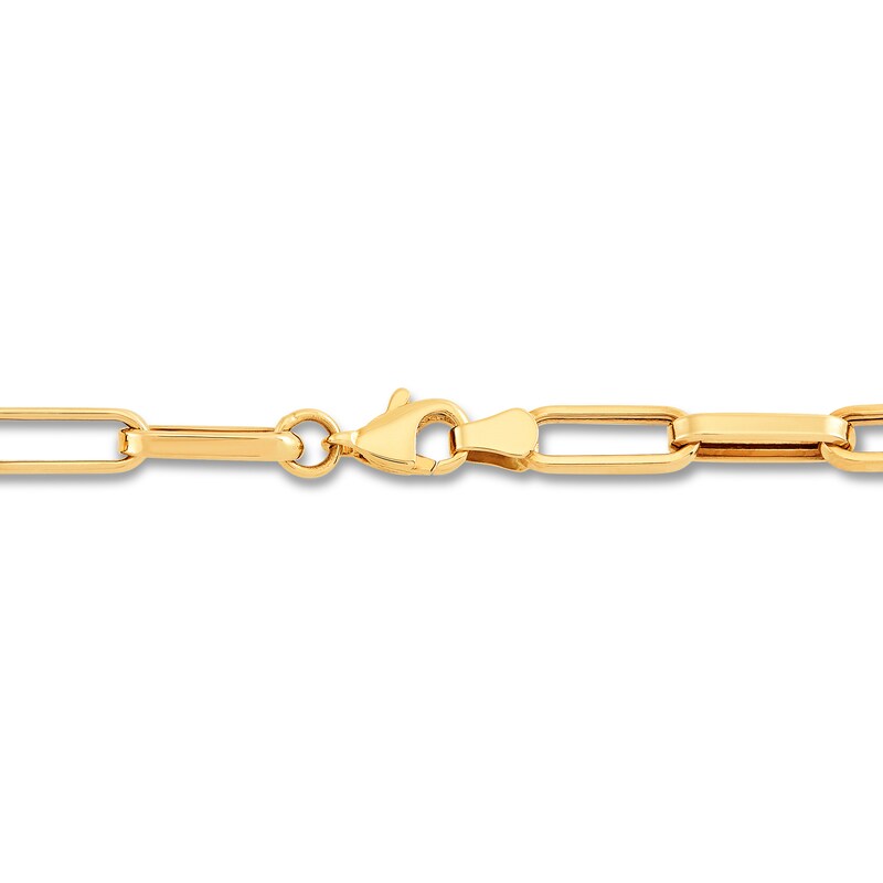 Main Image 2 of Hollow Oval Link Necklace 10K Yellow Gold 36&quot;