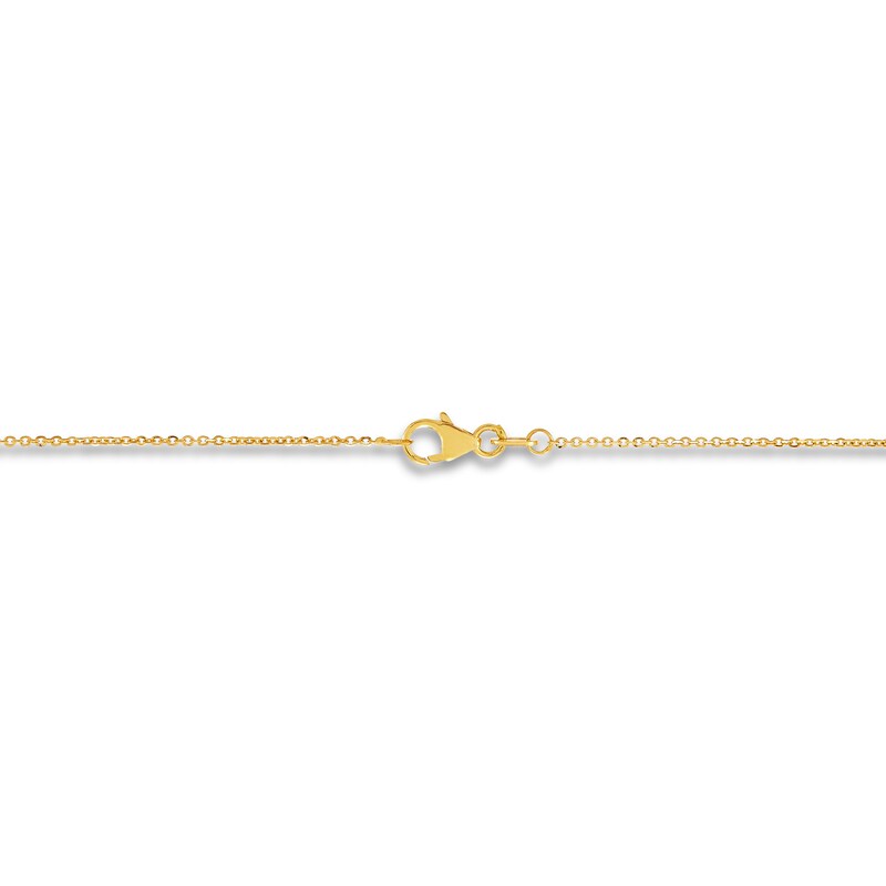 Main Image 2 of Hollow Long Bar Necklace 10K Yellow Gold 18"