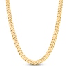 Thumbnail Image 1 of Solid Curb Cuban Link Necklace 10K Yellow Gold 24" 9.4mm