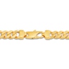 Thumbnail Image 2 of Solid Curb Cuban Link Necklace 10K Yellow Gold 24" 9.4mm