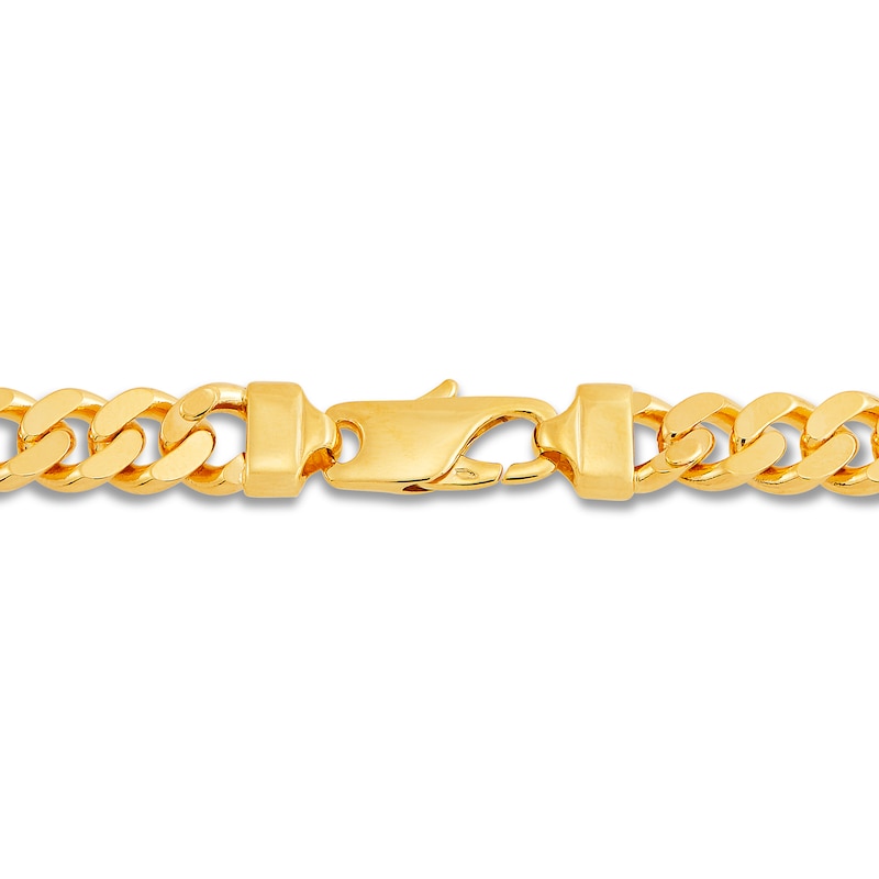 Mens Miami Cuban Link Bracelet Solid 10K Yellow Gold 500 grams