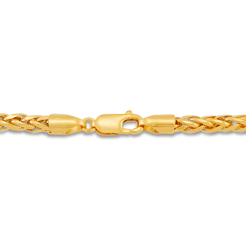 Main Image 2 of Hollow Wheat Necklace 10K Yellow Gold 24" 3.8mm