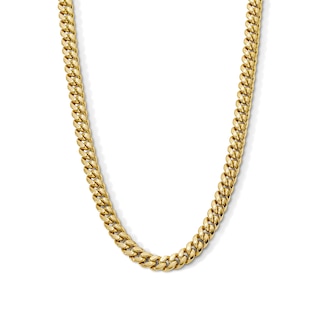 Curb Chain Necklace 10K Yellow Gold 22" 6.15mm