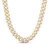 Thumbnail Image 0 of Hollow Curb Cuban Link Chain 10K Yellow Gold 11.15mm 22"
