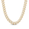 Thumbnail Image 1 of Hollow Curb Cuban Link Chain 10K Yellow Gold 11.15mm 22"