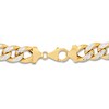 Thumbnail Image 2 of Hollow Curb Cuban Link Chain 10K Yellow Gold 11.15mm 22"