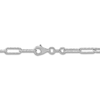 Thumbnail Image 2 of Hammered Link Necklace Sterling Silver 18&quot;