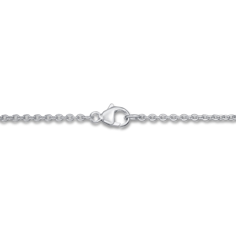 Main Image 2 of Disk Chain Necklace Sterling Silver 36"