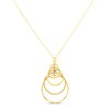 Thumbnail Image 1 of Multi Circle Drop Necklace 10K Yellow Gold