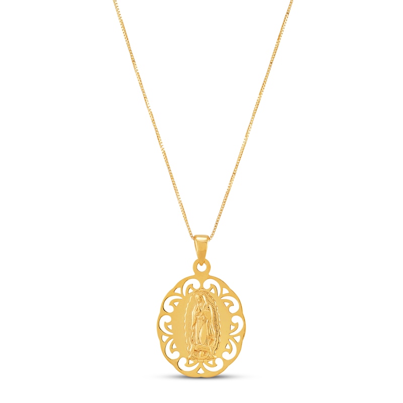Main Image 1 of Virgin Mary Pendant 10K Yellow Gold