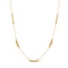Thumbnail Image 1 of Bar & Bead Chain Necklace 10K Yellow Gold