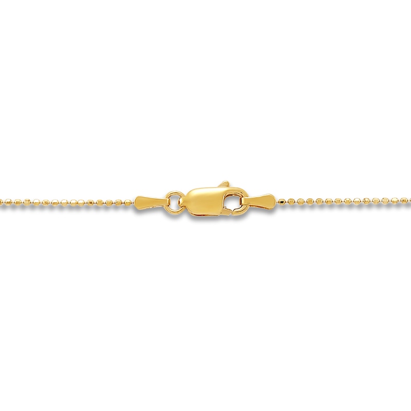 Alternating Bar & Bead Necklace 10K Yellow Gold