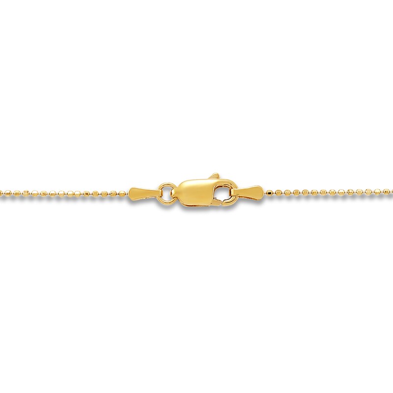 Main Image 2 of Alternating Bar & Bead Necklace 10K Yellow Gold