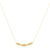 Thumbnail Image 0 of Glitter Twisted Bar Necklace 10K Yellow Gold 16"