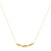 Thumbnail Image 1 of Glitter Twisted Bar Necklace 10K Yellow Gold 16"