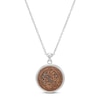 Thumbnail Image 1 of Reverse Copper Coin Necklace Sterling Silver 17"