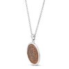 Thumbnail Image 2 of Reverse Copper Coin Necklace Sterling Silver 17"