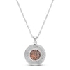 Thumbnail Image 3 of Reverse Copper Coin Necklace Sterling Silver 17"